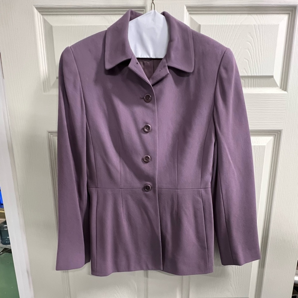 Preview Collection Purple Lined Blazer - Size 4 - GUC